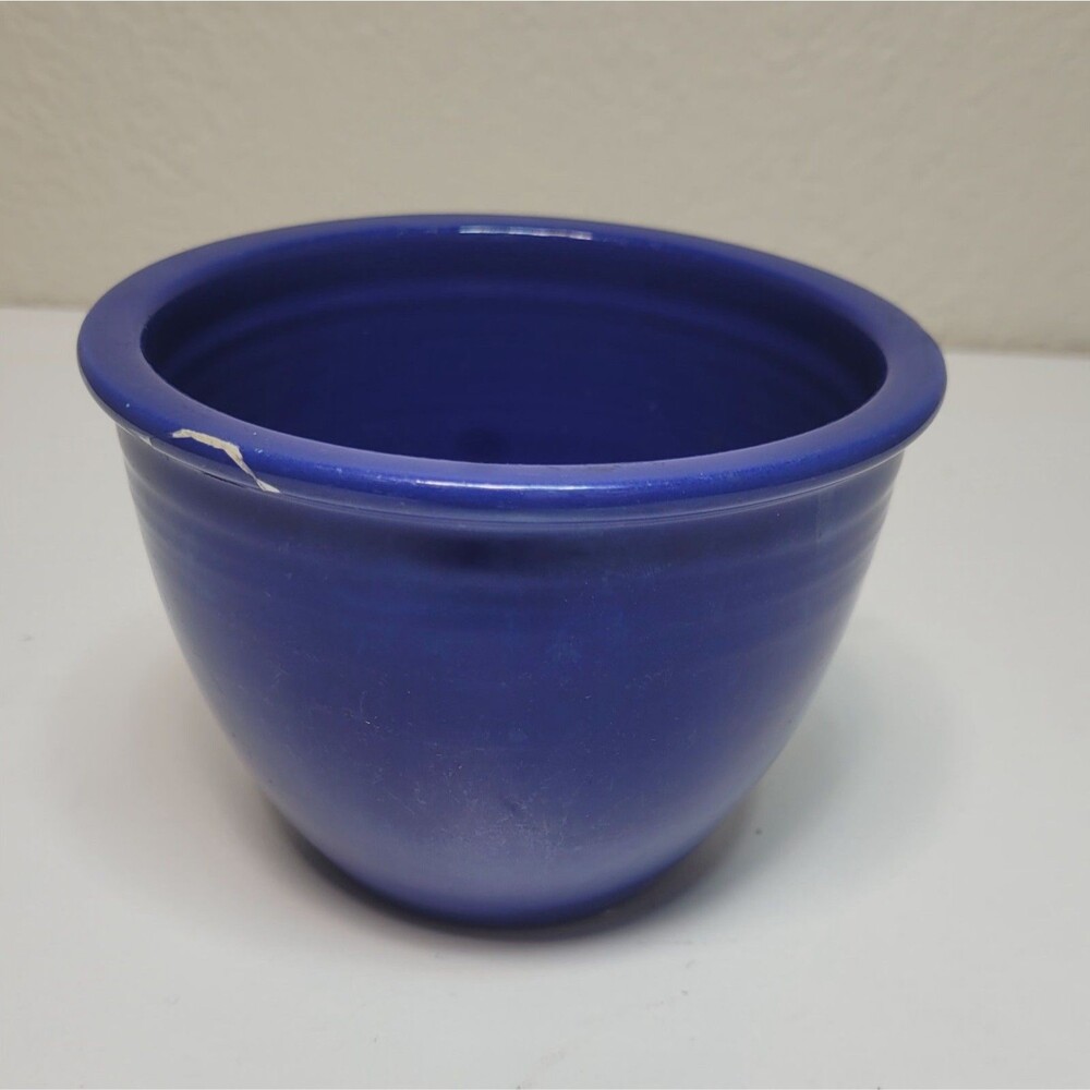 VINTAGE Fiesta Ware BLUE #1 Nesting Mixing Bowl Fiestaware - -small chip